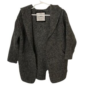 Zara hooded open knit sweater size 5 EUC